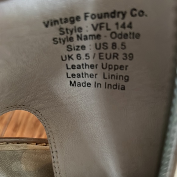 NEW VINTAGE FOUNDRY CO. Odette Peep Toe Open Heel Boot sz 8.5 - Picture 7 of 7